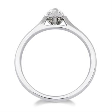 Platinum Diamond Pear Shape Solitaire Engagement Ring 0.50ct thumbnail