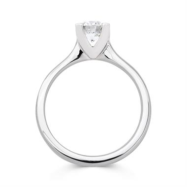 Platinum Diamond Solitaire Engagement Ring 0.70ct thumbnail
