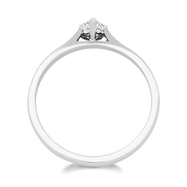 Platinum Heart Shape Diamond Solitaire Engagement Ring 0.25ct thumbnail