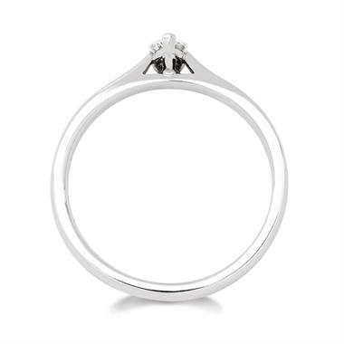 Platinum Pear Shape Diamond Solitaire Engagement Ring 0.25ct thumbnail