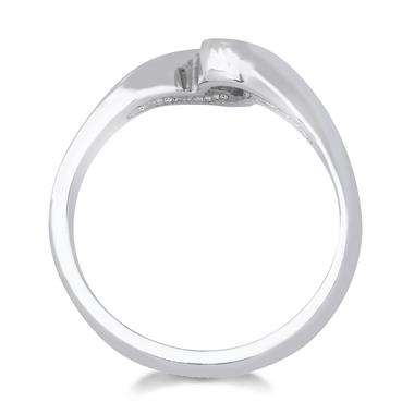 Platinum Twist Design Diamond Solitaire Engagement Ring 0.25ct thumbnail