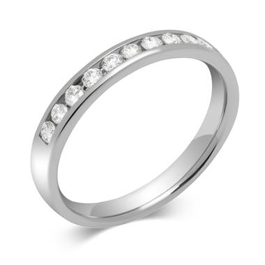 Platinum Diamond Half Eternity Ring 0.25ct thumbnail 