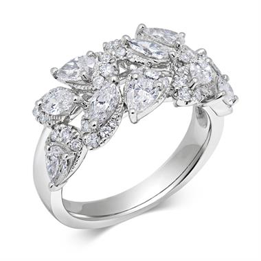 Eden 18ct White Gold Diamond Dress Ring 1.63ct thumbnail