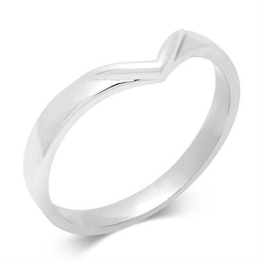 Platinum Shaped Wedding Ring thumbnail