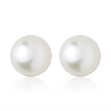 18ct Yellow Gold 4mm White Pearl Stud Earrings thumbnail