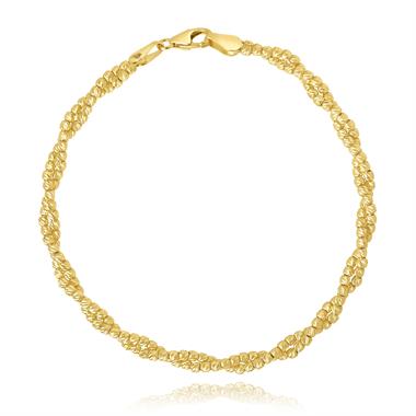 18ct Yellow Gold Twisted Bracelet thumbnail