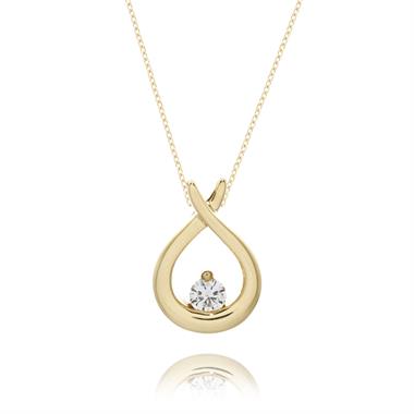 Keepsafe 18ct Yellow Gold Diamond Pendant thumbnail