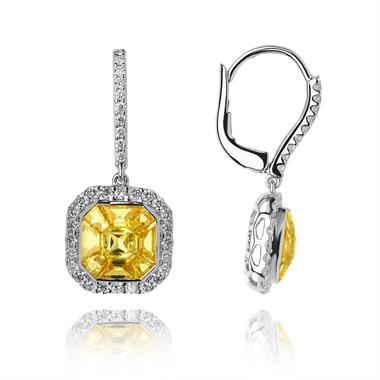 Odyssey 18ct White Gold Yellow Sapphire Earrings
thumbnail