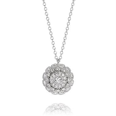 Fenice 18ct White Gold Diamond Necklace thumbnail