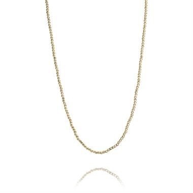 18ct Yellow Gold Faceted Bead Detail Necklace thumbnail