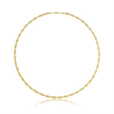 18ct Yellow Gold Twisted Necklace thumbnail