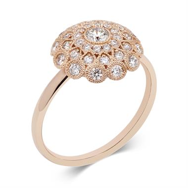 Fenice 18ct Rose Gold 0.62ct Diamond Ring thumbnail