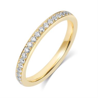 18ct Yellow Gold Diamond Half Eternity Ring 0.20ct thumbnail 