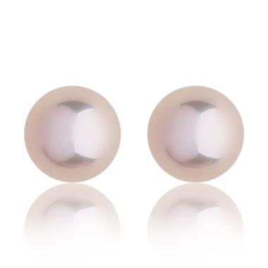 18ct Rose Gold Pink Freshwater Pearl Stud Earrings 5mm thumbnail