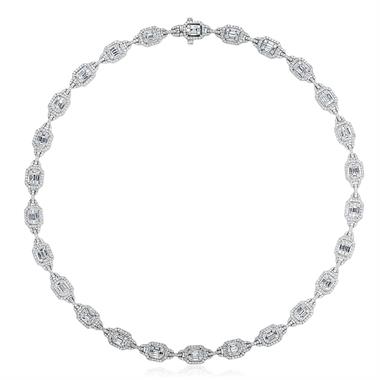 Odyssey 18ct White Gold Diamond Necklace thumbnail