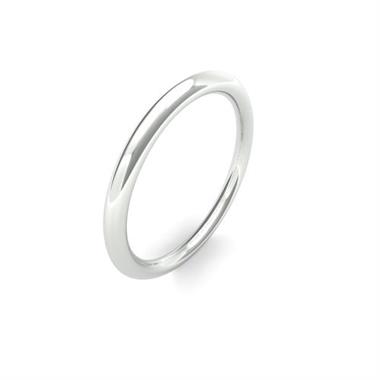 Platinum Heavy Gauge Traditional Court Wedding Ring thumbnail