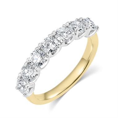 18ct Yellow Gold Diamond Half Eternity Ring 1.65ct thumbnail 