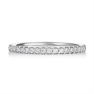 Platinum Diamond Half Eternity Ring 0.23ct thumbnail