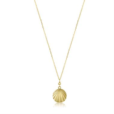 18ct Yellow Gold Shell Design Necklace thumbnail