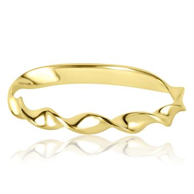 18ct Yellow Gold Twist Design Dress Ring  thumbnail