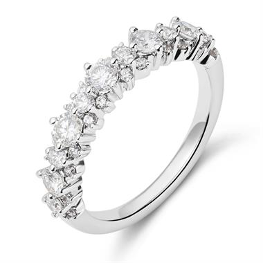 18ct White Gold Diamond Dress Ring 0.75ct thumbnail