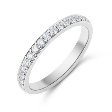 Platinum Diamond Half Eternity Ring 0.30ct thumbnail 