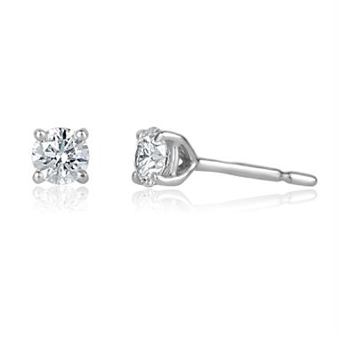 18ct White Gold 0.50ct Diamond Earrings thumbnail