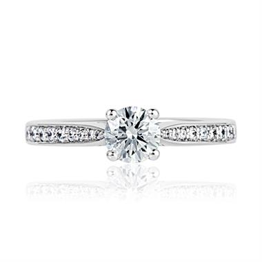Platinum Solitaire Diamond Ring thumbnail