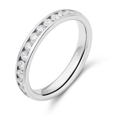 Platinum Diamond Half Eternity Ring 0.45ct thumbnail