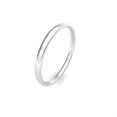 Platinum Light Slight Court Wedding Ring thumbnail