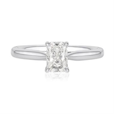 18ct Yellow Gold Radiant Diamond Solitaire Engagement Ring 0.80ct thumbnail