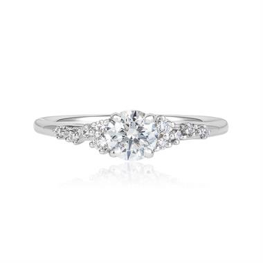 Stardust Platinum Diamond Engagement Ring 0.50ct thumbnail