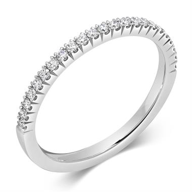Platinum Classic Diamond Half Set Ring thumbnail
