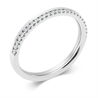 Platinum Modern Diamond Wedding Ring thumbnail