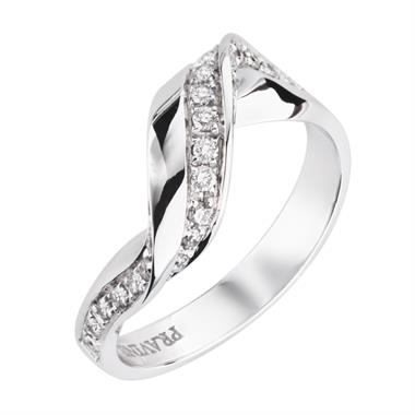 Flamenco 18ct White Gold Diamond Dress Ring 0.41ct thumbnail