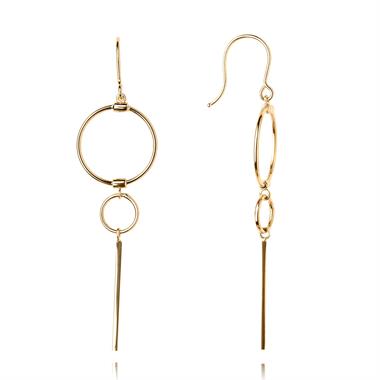 Issa 18ct Yellow Gold Drop Earrings thumbnail