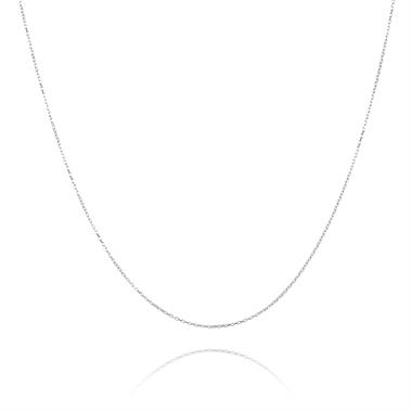 18ct White Gold Trace Chain 40cm thumbnail