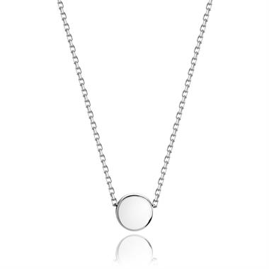 Unico 18ct White Gold Circle Necklace thumbnail