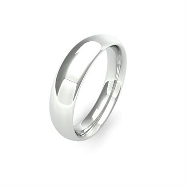 Palladium Heavy Traditional Court Wedding Ring thumbnail