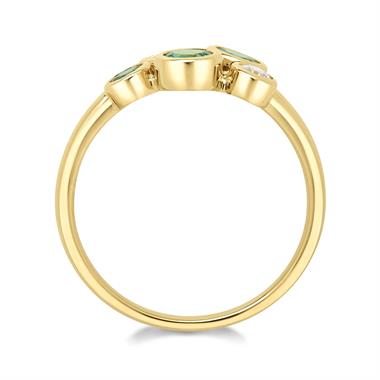 Alchemy 18ct Yellow Gold Emerald and Diamond Dress Ring (Large) thumbnail