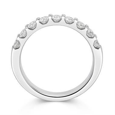 Platinum Diamond Half Eternity Ring 0.75ct thumbnail