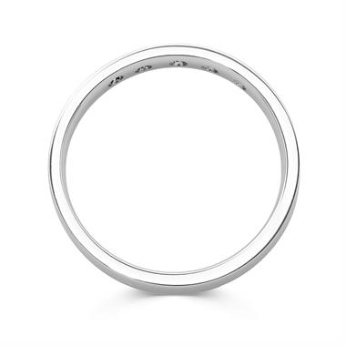 Platinum Princess Cut Diamond Set Wedding Ring 0.10ct thumbnail