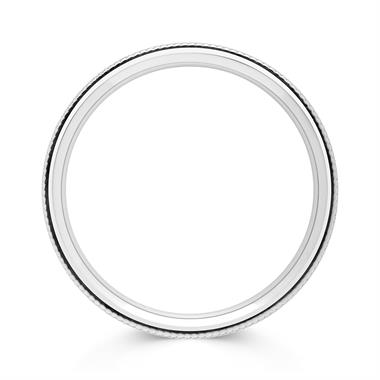 Platinum Beaded Pattern Ring thumbnail