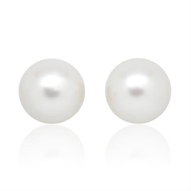 18ct Yellow Gold Freshwater Pearl Stud Earrings 9mm thumbnail