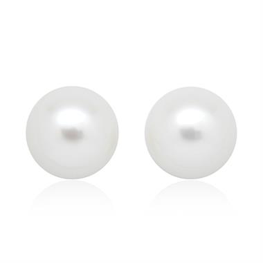 18ct Yellow Gold Freshwater Pearl Stud Earrings 8mm thumbnail