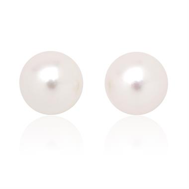18ct White Gold Akoya AA Grade Pearl Stud Earrings 6.5mm thumbnail
