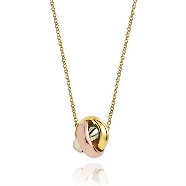 Echo 18ct Yellow, White and Rose Gold Necklace thumbnail