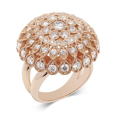 Fenice 18ct Rose Gold Diamond Dress Ring 2.42ct thumbnail
