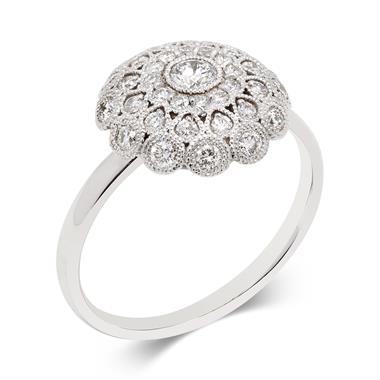 Fenice 18ct White Gold Diamond Dress Ring 0.62ct thumbnail