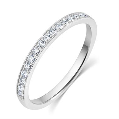 Platinum Diamond Half Eternity Ring 0.20ct thumbnail